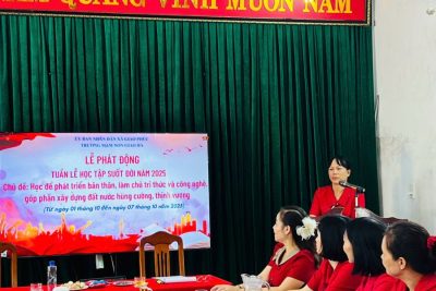 BÁO CÁO HƯỞNG ỨNG TUẦN LỄ HỌC TẬP SUỐT ĐỜI 2025