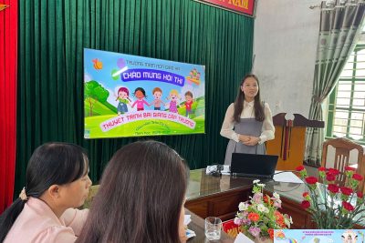 Cô giáo Trần Thị Tâm với Gameshow Quay số trả lời câu hỏi trong câu chuyện “Bông hoa cúc trắng”